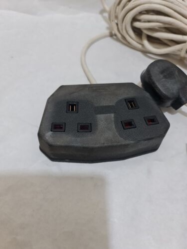 DURAPLUG DOPPELSTECKDOSE VERLÄNGERUNGSKABEL CA. 48 FUSS LANG MONTIERT 3-POLIGER STECKER - Bild 10 von 11