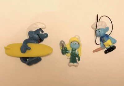 FERRERO Ü-EI SCHLÜMPFINE (D) 2017 - Bully Schleich Schlumpf Sürfer - Edeka Schlu