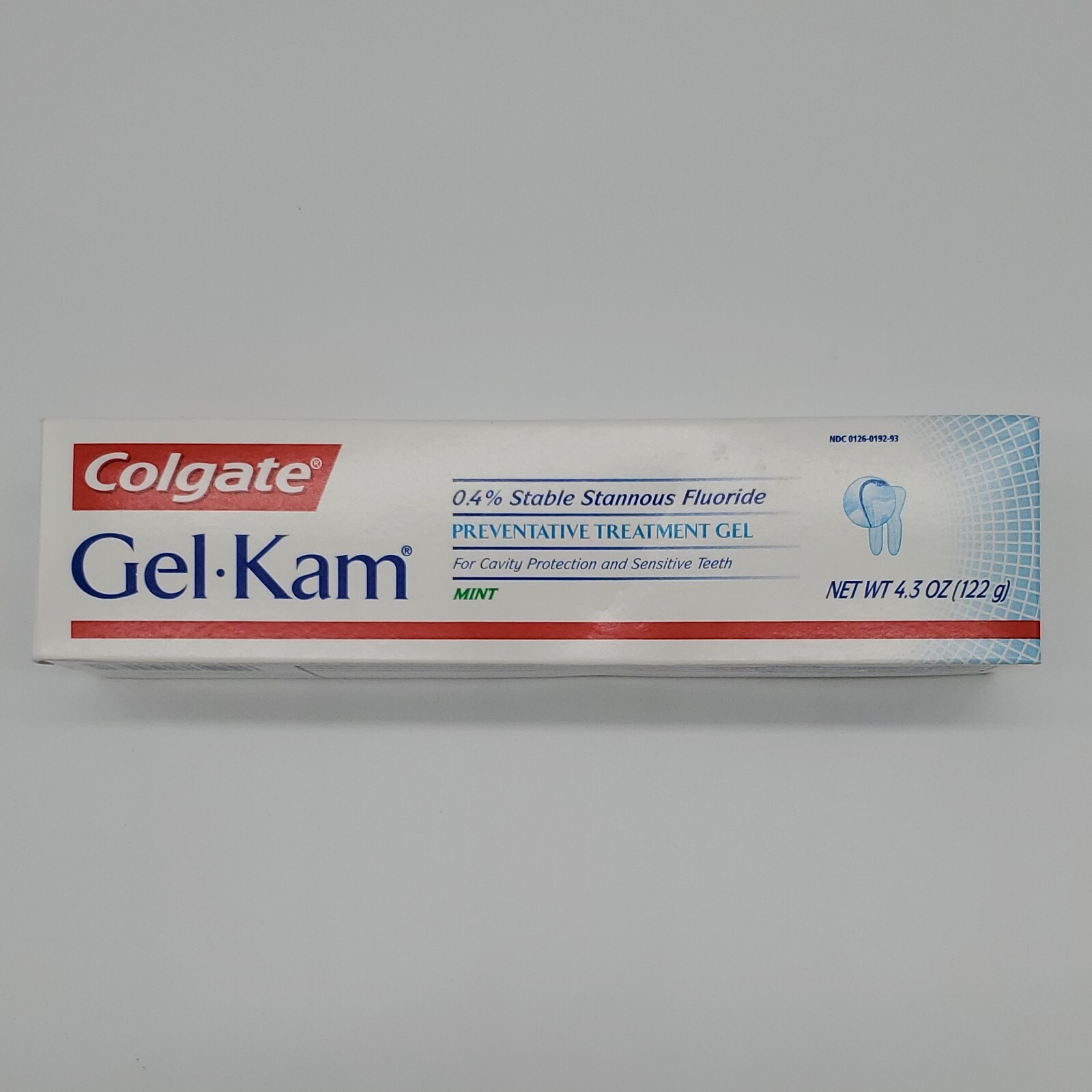 COLGATE 4 3oz Gel Kam Mint Flavor Fluoride Preventive Treatment Gel NOS 