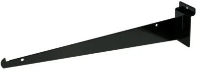 ONLYHANGERS New 14" Slatwall Knife Shelf Brackets With Lip - Black 10 pcs