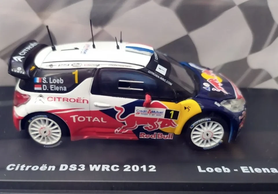 Citroën DS3 WRC 2012 Sebastian Loeb - Elena Raro Rally Diecast Car 1:43+Revista Foto 3 de 4