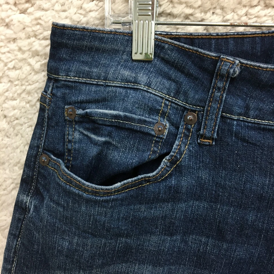 Aero Jeans 30x30 Mens Blue Denim Straight Pockets Medium Wash Modern Casual - Image 4 of 4