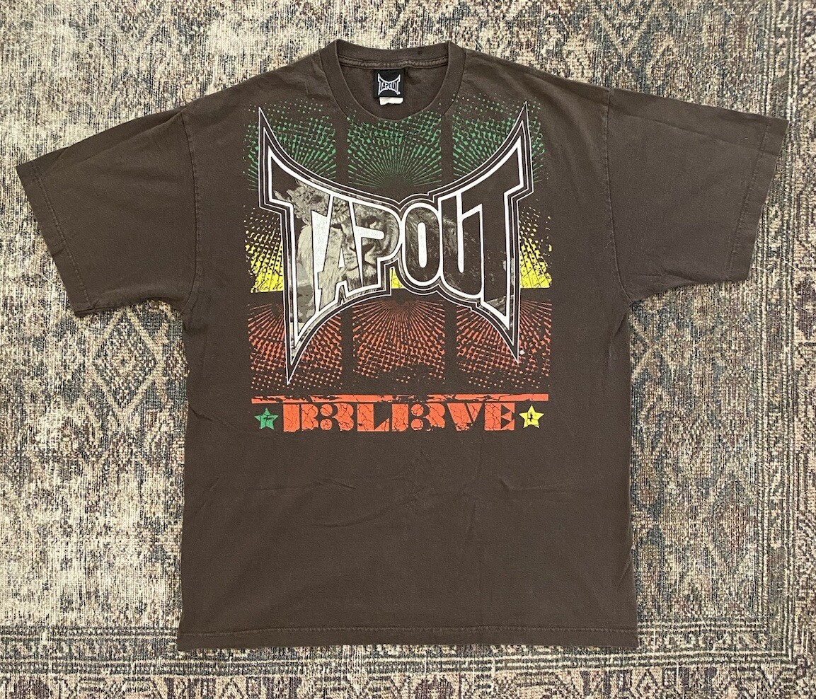 90's b-boy TapOut Tシャツ vintage XL 激レアY2K