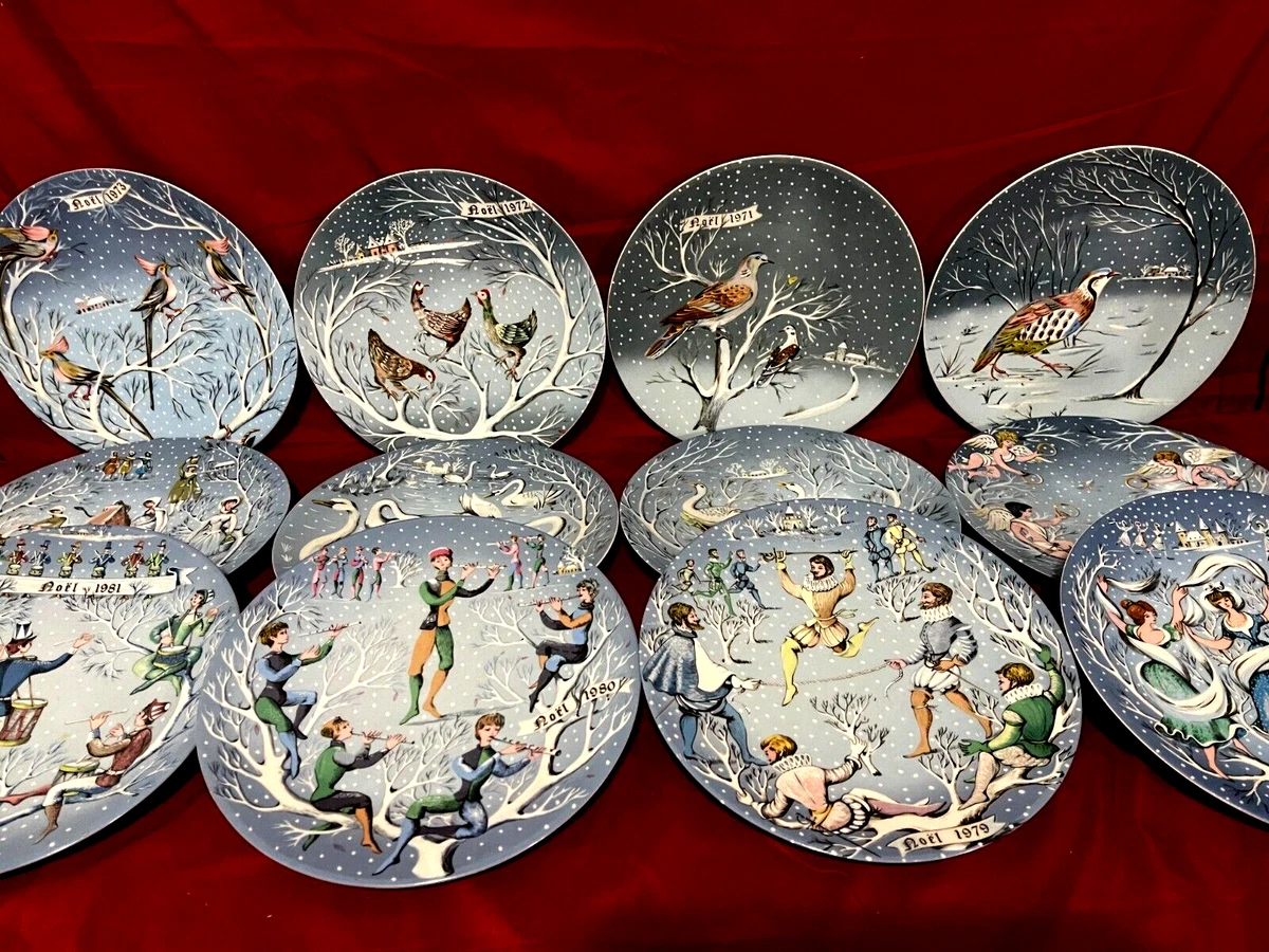 Haviland 12 days clearance of christmas plates