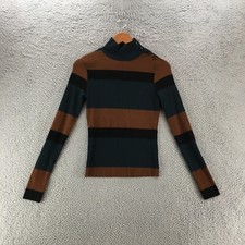 Sanctuary Mandy Button Detail Mock Turtleneck Sweater Womens XS Multicolor