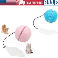 Automatic LED Intelligent Cat Ball Auto Rolling Ball Self-moving Cat Games Toys