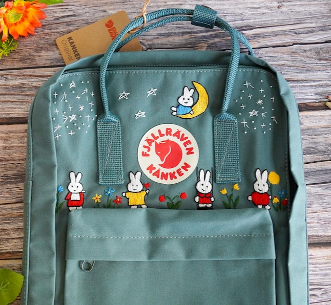 Fjallraven Kanken Backpack Embroidered With Miffy, Miffy