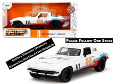 Chevrolet Corvette #66 Toyo Tires 1/24 blanco 35205 Jada Bigtime Muscle 1966