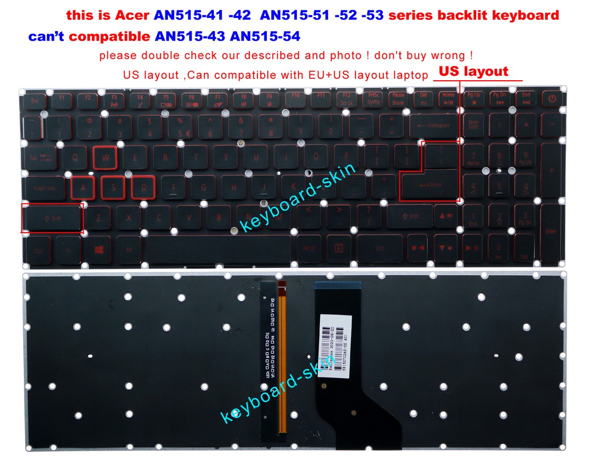 New for Acer Nitro AN515-41 AN515-51 AN515-52 AN515-53 N16C7 New for Acer Nitro AN515-41 AN515-51 AN515-52 AN515-53 N16C7