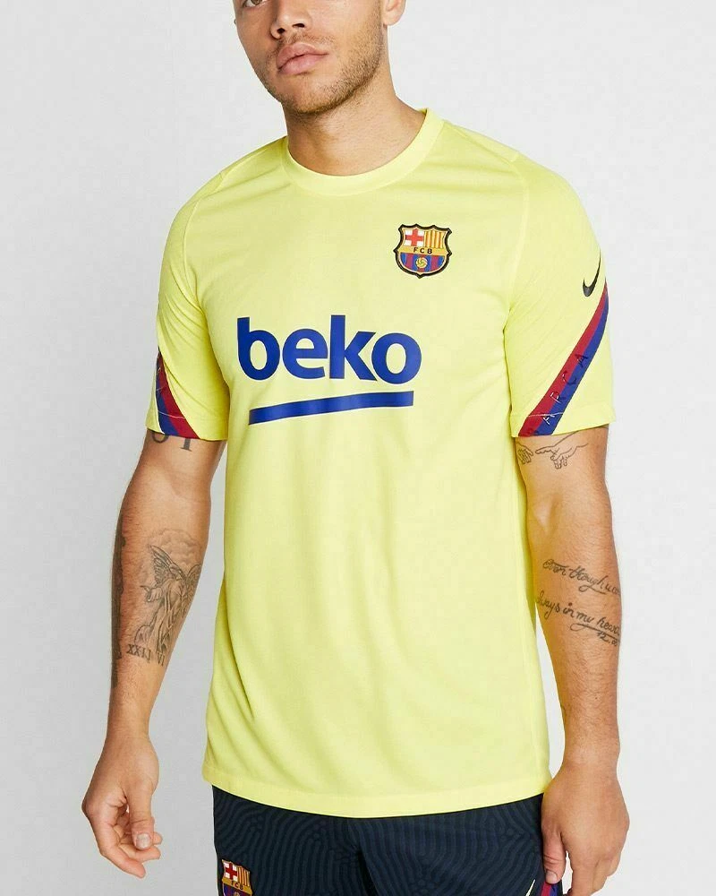 $50 NEW Nike Mens Breathe FC Barcelona Strike Shirt Futbol Soccer CD3204 L |