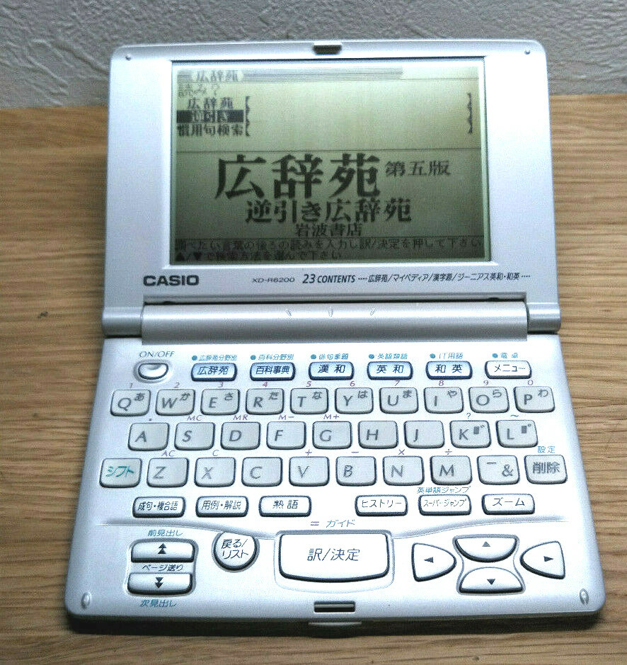 CASIO EX-word XD-R6200 JP-EN Dictionary 23 Contents Japan