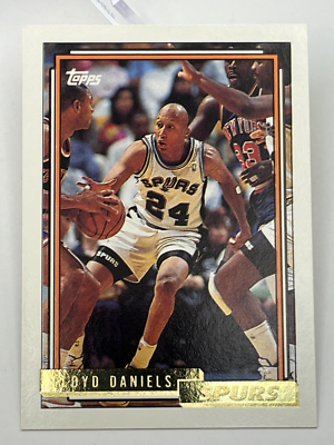 1992-93 Topps Gold NBA Basketball Card #236 Lloyd Daniels San