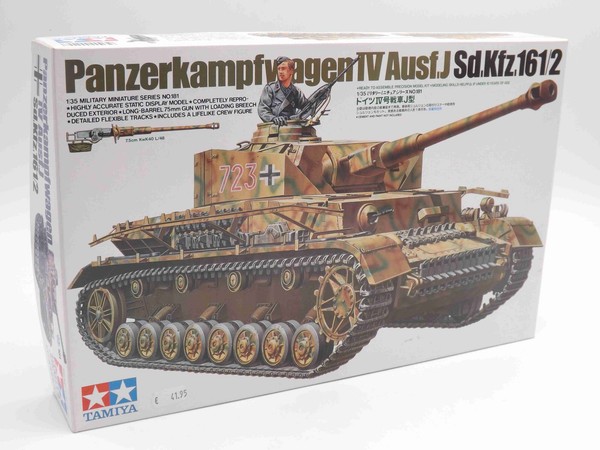 Tamiya 35181 Panzer Iv Ausf.J Modell Panzer Bausatz 1:35 Ovp - Neu-image