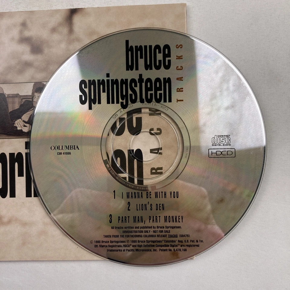 Bruce Springsteen - Tracks CD Promo 3 Songs Single Maxi - Image 3 of 3