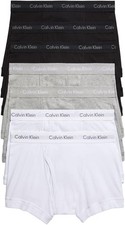 Calvin Klein men  s Cotton Classics 7 pack Trunks 3 Black, 2 Grey , 2 White 