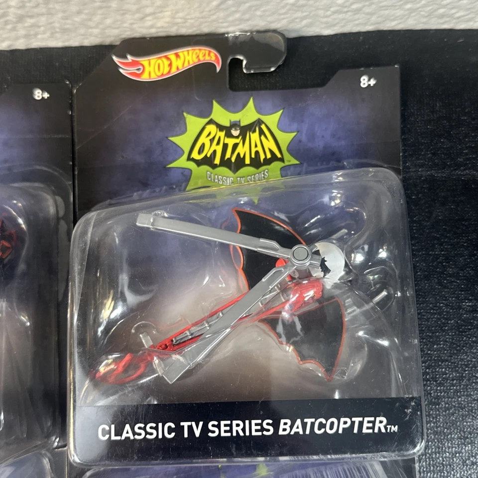 Hot Wheels Batman Serie de TV Clásica Años 40 y 66: Lote 1:50 Juego de (4) B Foto 3 de 4