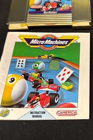 Micro Machines Vintage NES Game Cartridge with Box and Manual