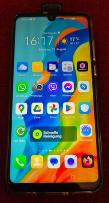 HUAWEI P30 lite MAR-LX1B - 256GB -6GB RAM Schwarz (Ohne Simlock) (Dual-SIM)