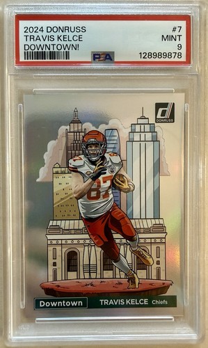 2024 Panini Donruss - Downtown! Travis Kelce #7 PSA 9!!!