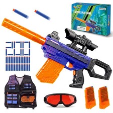 Kids Foam Dart Play Set for Ages 8-12, Outdoor Play Toy with Vest  Goggles, ...