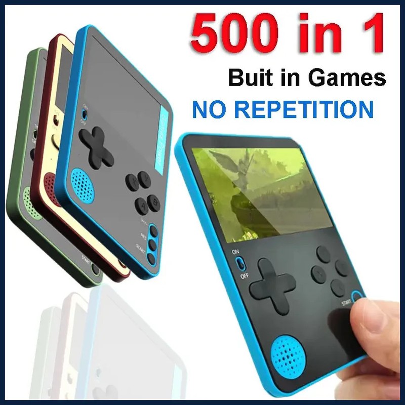 Handheld Game Console 500 Classic Games LCD Portable Retro Video Mini Game