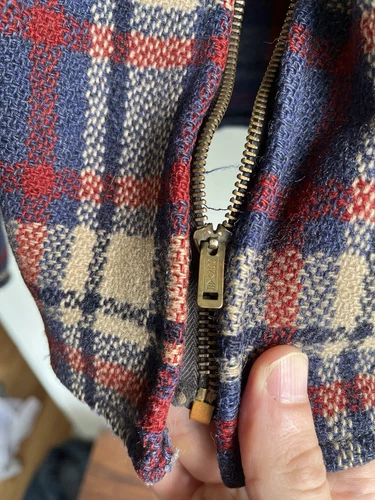 1940s Vintage WW2 Sportclad Plaid Cinch-Back Short Wool Jacket Antique Workwear - Picture 14 of 24