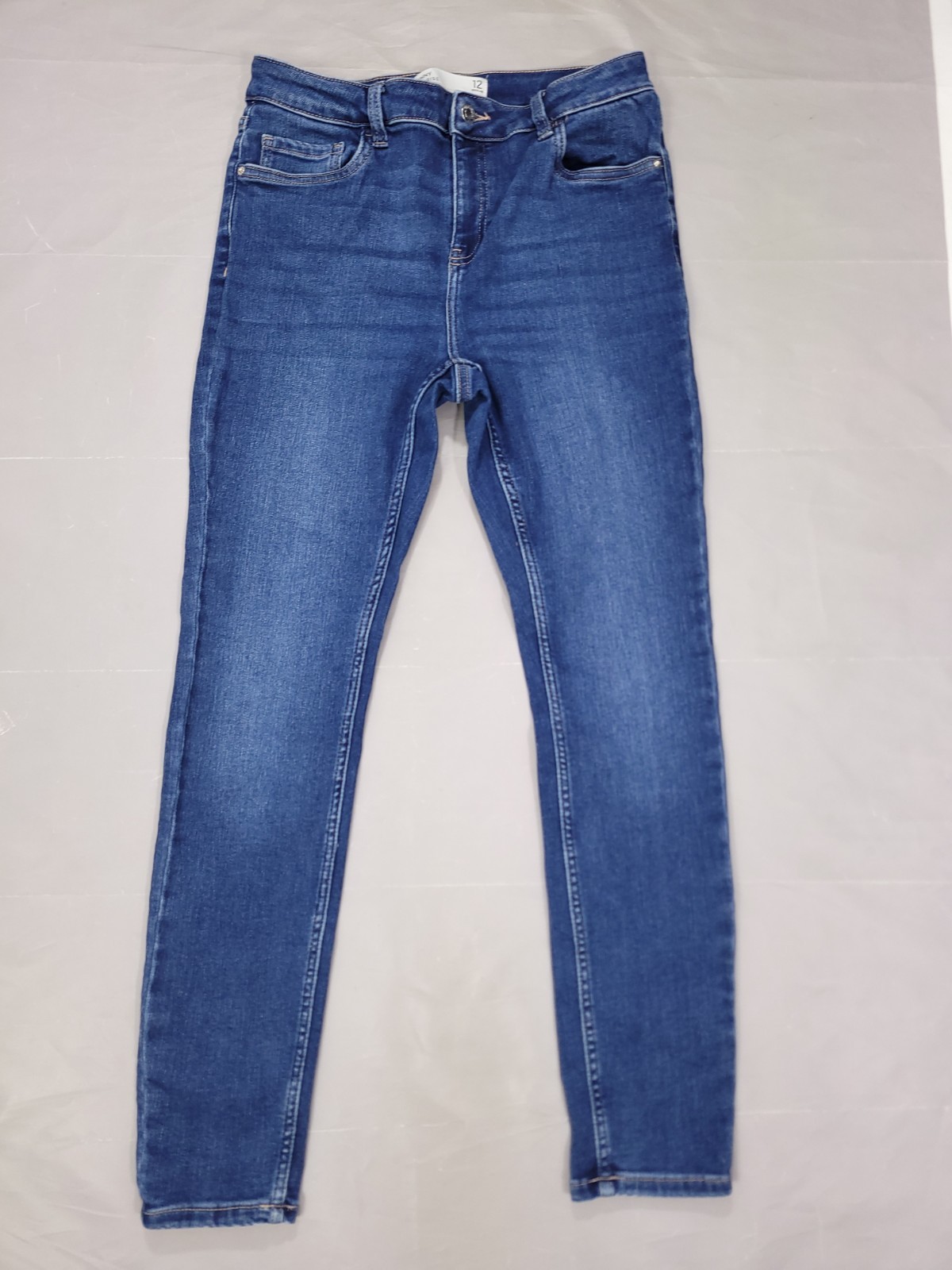 Pantalones de mezclilla Next talla 12 R ajustados tiro alto suaves cómodos elásticos