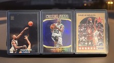 David Robinson 3 Card Lot.  Winner Stays, NBA Hoops & Topps Stadium Club. Spurs!