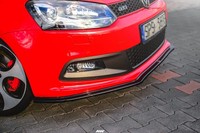 Maxton Design Frontlippe V.2 Passend FüR VW Polo GTI Mk5 Schwarz Hochglanz