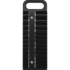 Strongway 1/4in.-Drive Magnetic Socket Holder, SAE and Metric, Black