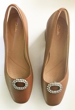 1940s--VINTAGE PAIR OF METAL WOMAN'S SHOE CLIPS BUCKLE DESIGN --XLNT 