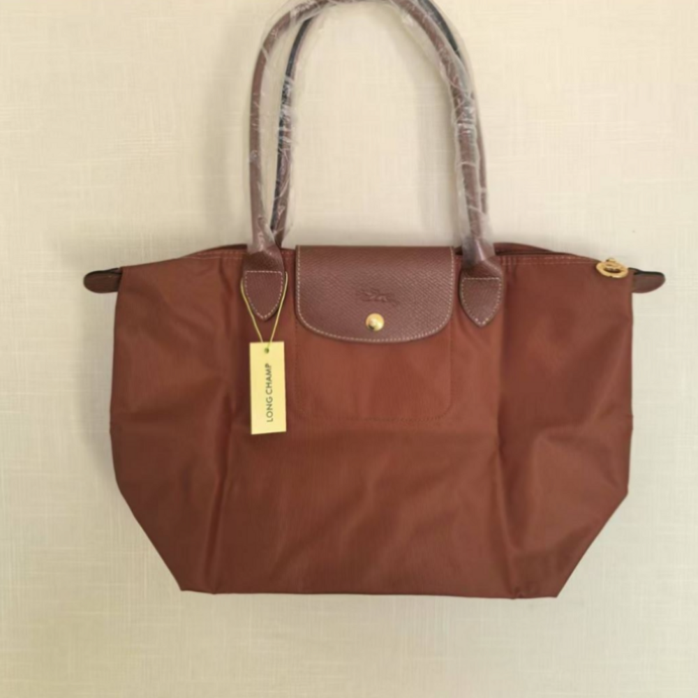 Longchamp Le Pliage Tote bag Recycled canvas Cognac  M size