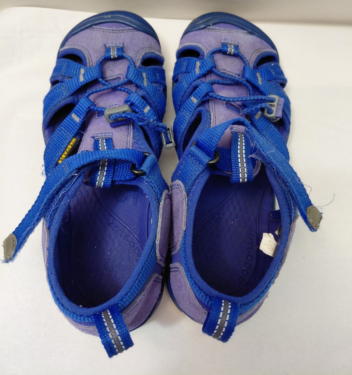 Scarpe sandali Keen Newport H2 taglia 2 grandi bambini blu viola scarpe da acqua