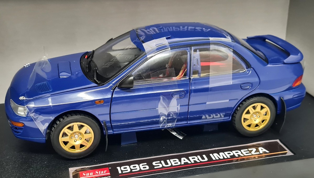 Sunstar 1:18 - 1 - Voiture De Sport Miniature - Subaru Impreza WRX97 Gr A Rally Sanremo 1996 Winner Mcrae Ringer 5524