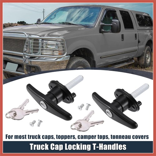 BAUER CHROME CLOCKWISE T-HANDLE LOCK KIT BP657, Truck Cap, Topper - Foto 2