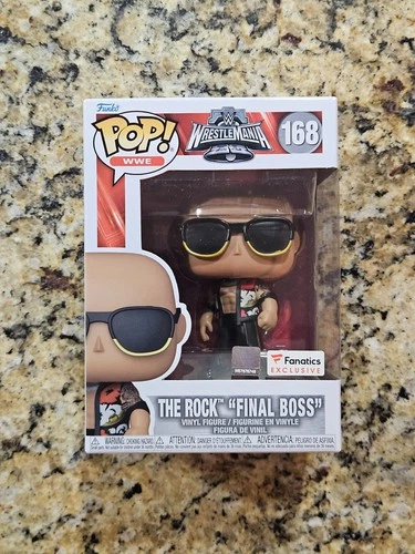 💪 Funko Pop! WWE The Rock "The Final Boss" #168 – Fanatics Exclusive ⚡