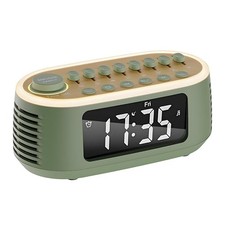 White Noise Machine Bluetooth Speaker, Digital Alarm Clock Sleep Timer Green