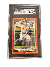2024 Bowman Chrome Sal Frelick #23 Orange Refractor 15/25 SGC 9.5 6053049