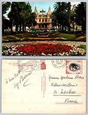 s20492 Casino et les Jardins Monte Carlo  Monaco  postcard 1967 stamp