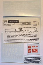 WALTHERS DECALS, #43700, CMStP&P MILWAUKEE ROAD STEAM, WHITE LETTERING, HO (A) WALTHERS DECALS, #43700, CMStP&P MILWAUKEE ROAD STEAM, WHITE LETTERING, HO (A) - Image 1