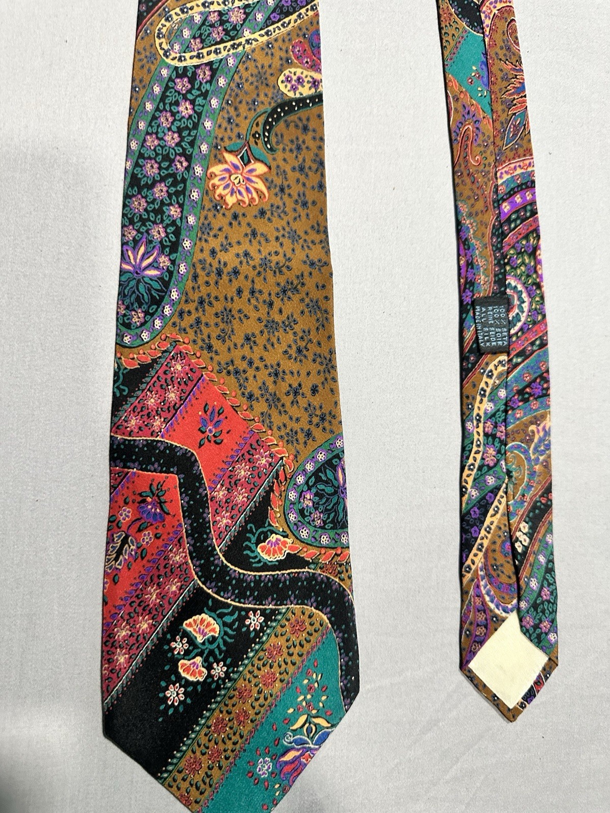Harrods Knightsbridge Colorful Patchwork Paisley … - image 1