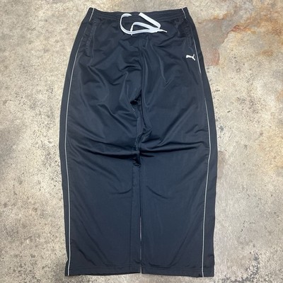 Y2K Puma Track Pants Men s Extra Large Black Baggy Streetwear 00s Breathable
