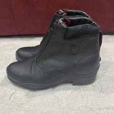 Ariat Womens 10.5B Extreme Zip Waterproof Insulated Black Paddock Boots 10016382