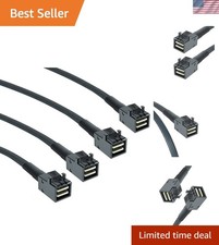 2 Pack 12G Internal Mini SAS HD SFF-8643 to SFF-808736Pin Cable, 0.5m, 36 Pin...