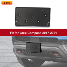 Front Bumper License Tag Plate Frame Holder Accessories For Jeep Compass 2017-21
