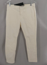 NILI LOTAN Pants Womens 0 Tel Aviv Eggshell Cream Ivory Slim Straight Crop NEW