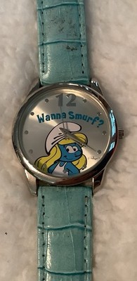 Wanna Smurf Smurfette 50th Anniversary Watch With Teal Band