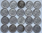 1948-56 Roosevelt Silver Dimes Lot Of 20 KV-35 AUCTION