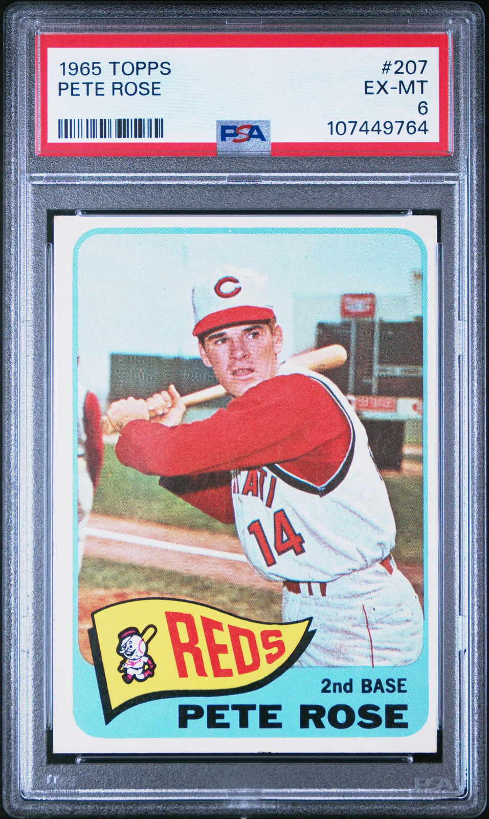 1965 Topps Pete Rose #207 PSA 6