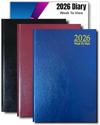 2026 A6 Tagebuch Woche zur Ansicht Schreibtischtagebuch Hartrücken Molkerei schwarz